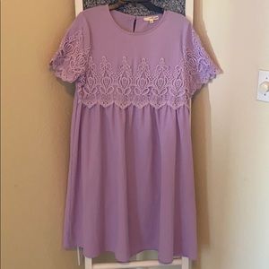 Lavender lace dress